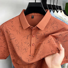 Load image into Gallery viewer, Mens Abstract Print Polo Shirts Summer Casual Short Sleeve Golf Shirts Breathable Moisture Wicking Lightweight Tops for Men