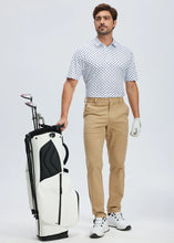 Load image into Gallery viewer, Summer Mens Golf Polo Shirts Quick Dry Print Tee Shirts Moisture Wicking Performance T-shirt Business Casual Polo Shirt