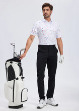 Load image into Gallery viewer, Summer Mens Golf Polo Shirts Quick Dry Print Tee Shirts Moisture Wicking Performance T-shirt Business Casual Polo Shirt