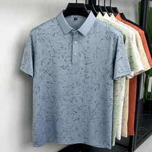 Load image into Gallery viewer, Mens Abstract Print Polo Shirts Summer Casual Short Sleeve Golf Shirts Breathable Moisture Wicking Lightweight Tops for Men
