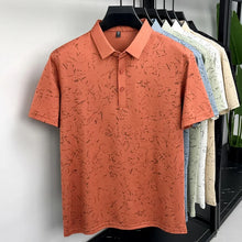 Load image into Gallery viewer, Mens Abstract Print Polo Shirts Summer Casual Short Sleeve Golf Shirts Breathable Moisture Wicking Lightweight Tops for Men