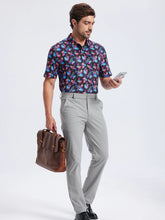 Load image into Gallery viewer, Summer Mens Golf Polo Shirts Quick Dry Print Tee Shirts Moisture Wicking Performance T-shirt Business Casual Polo Shirt