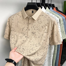 Load image into Gallery viewer, Mens Abstract Print Polo Shirts Summer Casual Short Sleeve Golf Shirts Breathable Moisture Wicking Lightweight Tops for Men