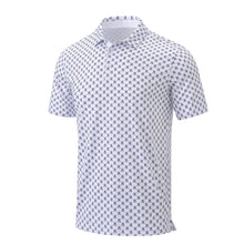 Load image into Gallery viewer, Summer Mens Golf Polo Shirts Quick Dry Print Tee Shirts Moisture Wicking Performance T-shirt Business Casual Polo Shirt