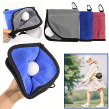 Load image into Gallery viewer, Golf towel, ball cleaning towel, ball cleaning cloth towel, outdoor with hook golf gift