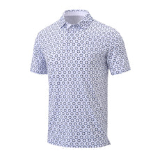 Load image into Gallery viewer, Summer Mens Golf Polo Shirts Quick Dry Print Tee Shirts Moisture Wicking Performance T-shirt Business Casual Polo Shirt