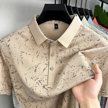 Load image into Gallery viewer, Mens Abstract Print Polo Shirts Summer Casual Short Sleeve Golf Shirts Breathable Moisture Wicking Lightweight Tops for Men