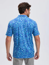 Load image into Gallery viewer, Summer Mens Golf Polo Shirts Quick Dry Print Tee Shirts Moisture Wicking Performance T-shirt Business Casual Polo Shirt