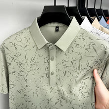 Load image into Gallery viewer, Mens Abstract Print Polo Shirts Summer Casual Short Sleeve Golf Shirts Breathable Moisture Wicking Lightweight Tops for Men