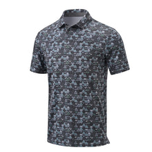 Load image into Gallery viewer, Summer Mens Golf Polo Shirts Quick Dry Print Tee Shirts Moisture Wicking Performance T-shirt Business Casual Polo Shirt