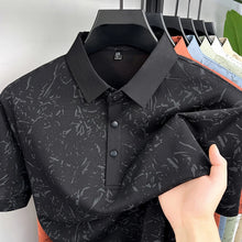 Load image into Gallery viewer, Mens Abstract Print Polo Shirts Summer Casual Short Sleeve Golf Shirts Breathable Moisture Wicking Lightweight Tops for Men