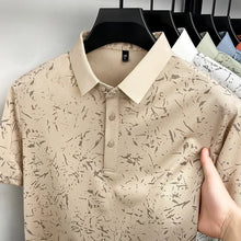 Load image into Gallery viewer, Mens Abstract Print Polo Shirts Summer Casual Short Sleeve Golf Shirts Breathable Moisture Wicking Lightweight Tops for Men