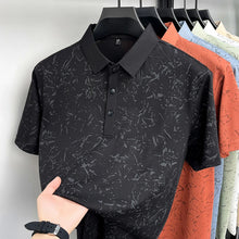 Load image into Gallery viewer, Mens Abstract Print Polo Shirts Summer Casual Short Sleeve Golf Shirts Breathable Moisture Wicking Lightweight Tops for Men