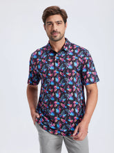 Load image into Gallery viewer, Summer Mens Golf Polo Shirts Quick Dry Print Tee Shirts Moisture Wicking Performance T-shirt Business Casual Polo Shirt