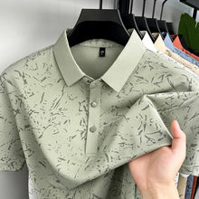 Load image into Gallery viewer, Mens Abstract Print Polo Shirts Summer Casual Short Sleeve Golf Shirts Breathable Moisture Wicking Lightweight Tops for Men