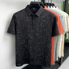 Load image into Gallery viewer, Mens Abstract Print Polo Shirts Summer Casual Short Sleeve Golf Shirts Breathable Moisture Wicking Lightweight Tops for Men