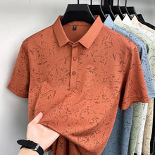 Load image into Gallery viewer, Mens Abstract Print Polo Shirts Summer Casual Short Sleeve Golf Shirts Breathable Moisture Wicking Lightweight Tops for Men