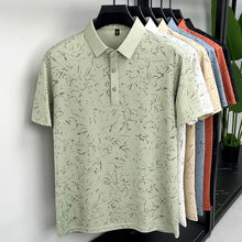 Load image into Gallery viewer, Mens Abstract Print Polo Shirts Summer Casual Short Sleeve Golf Shirts Breathable Moisture Wicking Lightweight Tops for Men