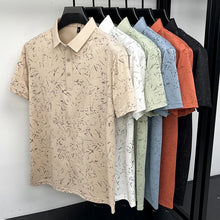 Load image into Gallery viewer, Mens Abstract Print Polo Shirts Summer Casual Short Sleeve Golf Shirts Breathable Moisture Wicking Lightweight Tops for Men