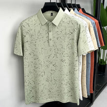 Load image into Gallery viewer, Mens Abstract Print Polo Shirts Summer Casual Short Sleeve Golf Shirts Breathable Moisture Wicking Lightweight Tops for Men