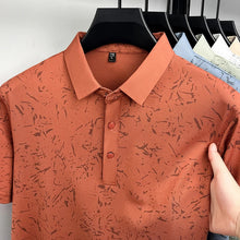 Load image into Gallery viewer, Mens Abstract Print Polo Shirts Summer Casual Short Sleeve Golf Shirts Breathable Moisture Wicking Lightweight Tops for Men