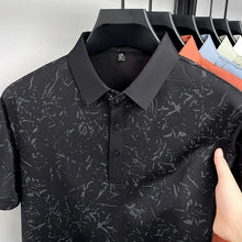 Load image into Gallery viewer, Mens Abstract Print Polo Shirts Summer Casual Short Sleeve Golf Shirts Breathable Moisture Wicking Lightweight Tops for Men