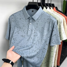 Load image into Gallery viewer, Mens Abstract Print Polo Shirts Summer Casual Short Sleeve Golf Shirts Breathable Moisture Wicking Lightweight Tops for Men