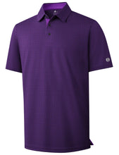 Load image into Gallery viewer, Mens Golf Shirts Short Sleeve Print Patterns Performance Moisture Wicking Polo Shirt 2026